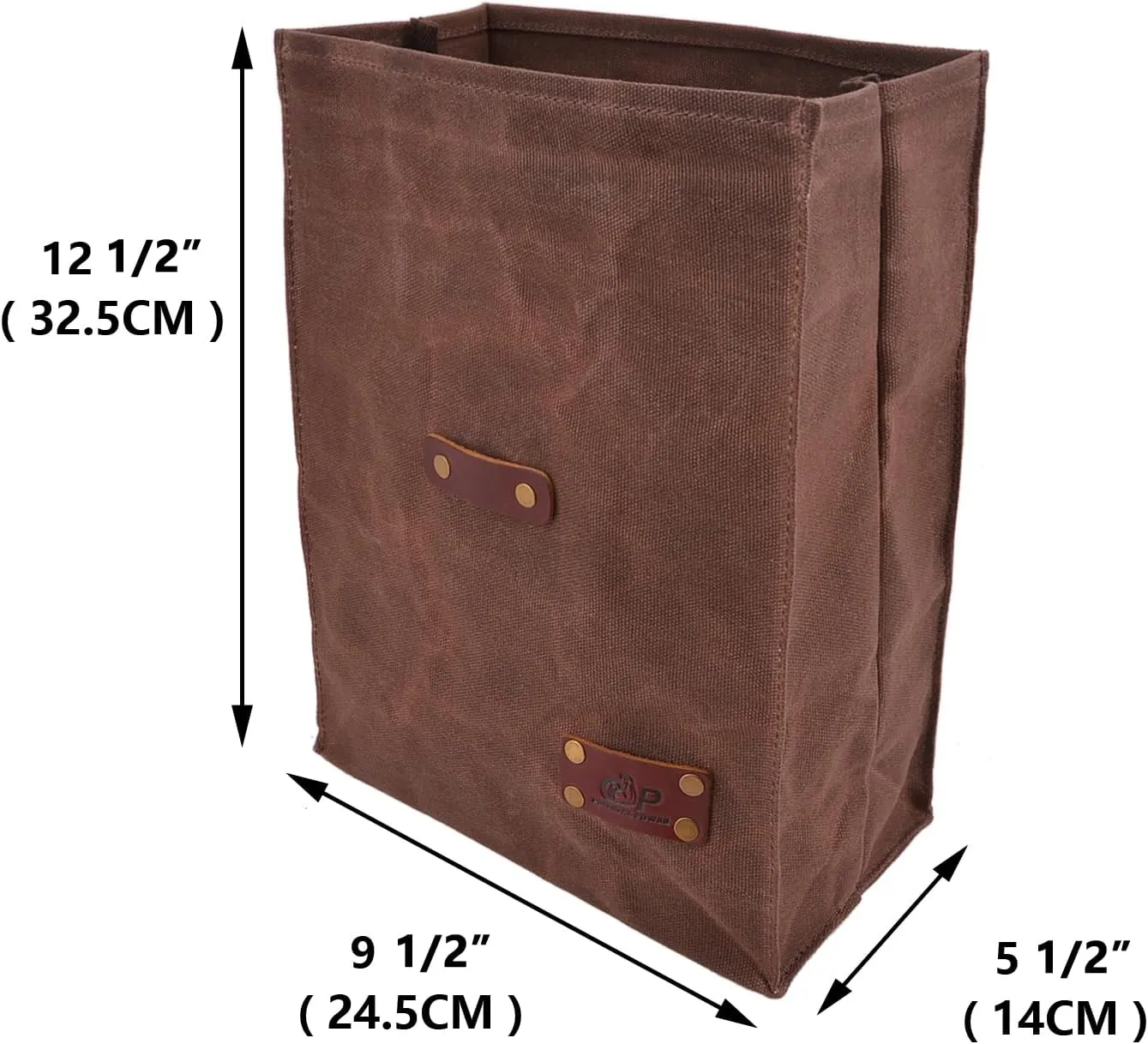 Canvas Camping Storage Multi-Purpose Bag Water Resistant for Travel Camping Hiking Camping Storage (Coffee (NO WAIST BELT))