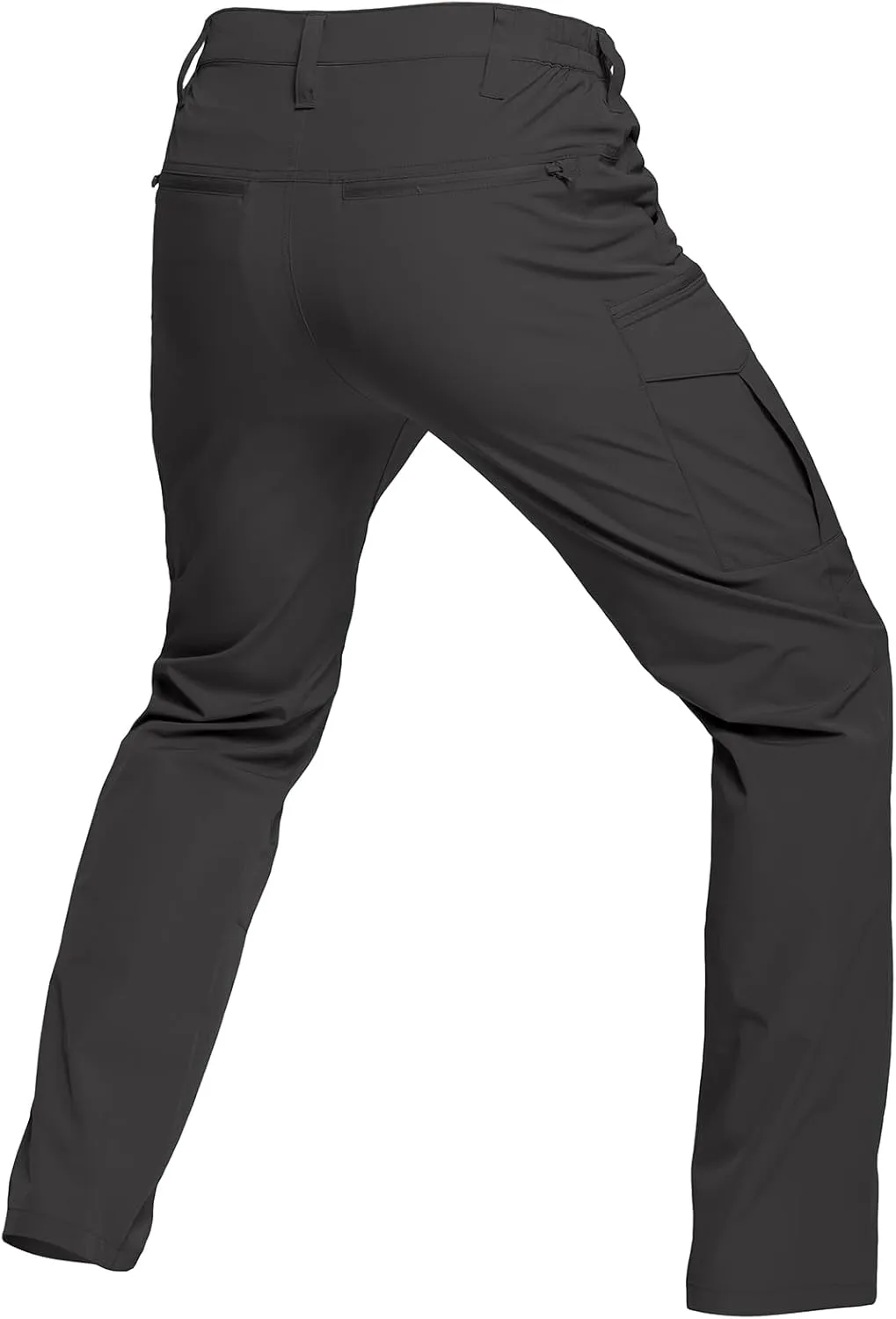 CARWORNIC Men's Quick Dry Tactical Hiking Pants Flex Water Resistant Lightweight Outdoor Fishing Cargo Work Pants 9 Pockets