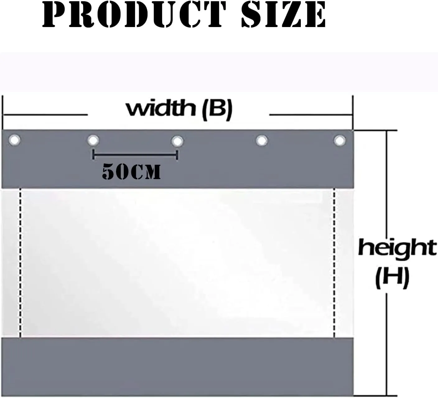 Clear Tarps in Multiple Sizes Waterproof Tarpaulin 100% UV & Weather Resistant Vinyl Coated PVC Tarps Perfect for Curtains(2.8x1.8m)
