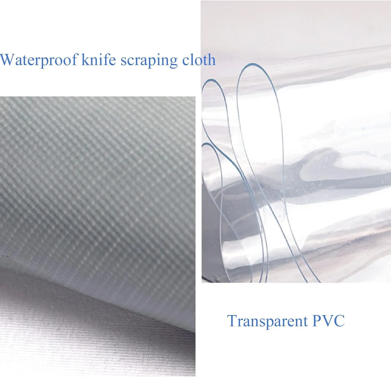 Clear Tarps in Multiple Sizes Waterproof Tarpaulin 100% UV & Weather Resistant Vinyl Coated PVC Tarps Perfect for Curtains(2.8x1.8m)