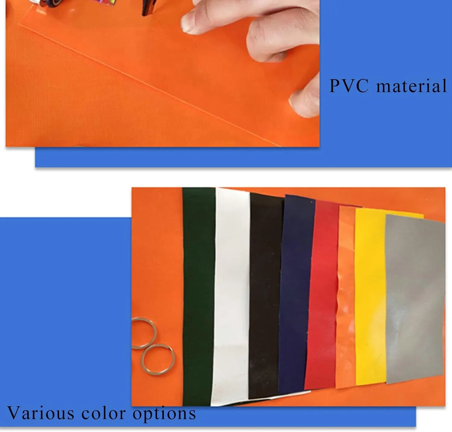 Clear Tarps in Multiple Sizes Waterproof Tarpaulin 100% UV & Weather Resistant Vinyl Coated PVC Tarps Perfect for Curtains(2.8x1.8m)