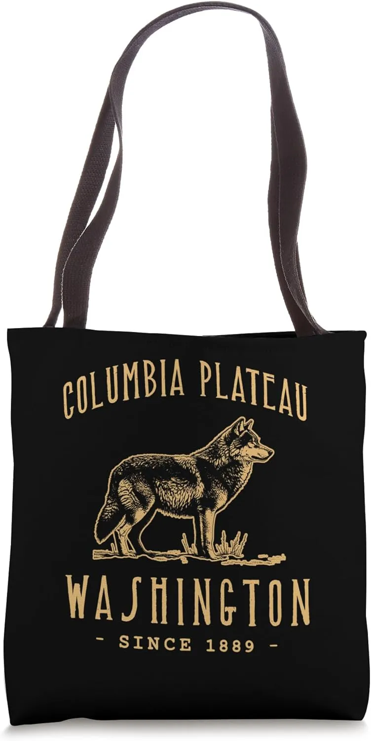 COLUMBIA PLATEAU. WOLF OUTDOOR WILDLIFE Tote Bag