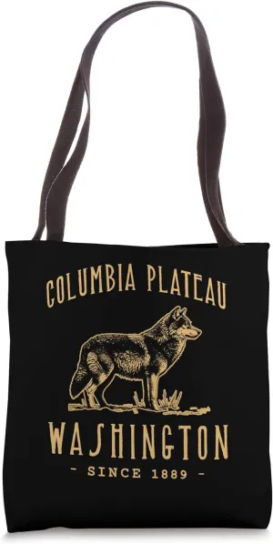 COLUMBIA PLATEAU. WOLF OUTDOOR WILDLIFE Tote Bag
