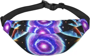 Cosmic Stars Men'S And Women'S Waist Pack, Crossbody Bag With Adjustable Belt For Running, Traveling, Sports, Hiking
