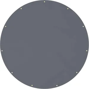 Covers & all Round Tarps, 12 Oz Made of Waterproof Tear and UV-Resistant Fabric, Multipurpose for Pool Patio Garden Equipment Sports Fields (7 Feet, Gray)