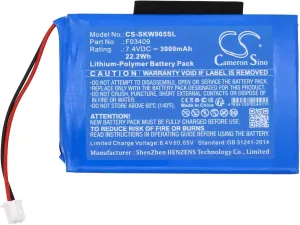 CS Cameron Sino 3000mAh Replacement Battery for Satlink WS-6902, WS-6905, ws-6905 only SE Version, WS-6906, ws-6906 only SE Version, WS-6908, WS-6909, WS-6912, WS-6912 Digital SatelliteFinde, F03409
