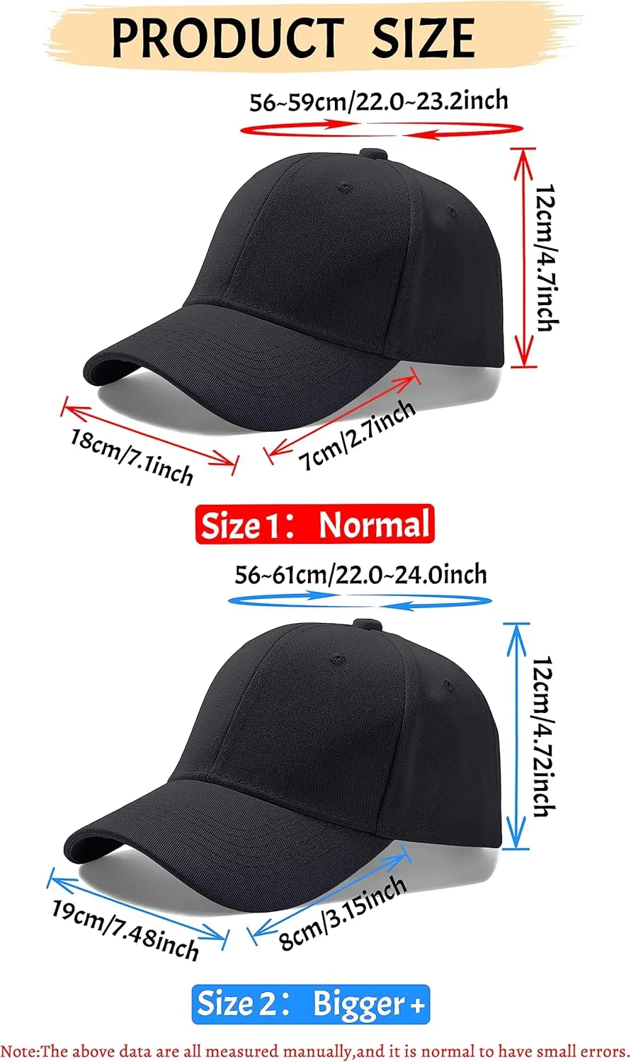 Custom Baseball Cap with Embroidery Text Logo and Print Photo,Image, Personalized Adjustable Summer Sun Hat Unisex