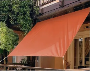 Custom Sizes Cover Sunshade Sails, Outdoor Patio Fabric Screen Awning， UV Block Tarp Cloth Patio Cover, D-Type Buckle Reinforced Corners Shade Cloth for Garden