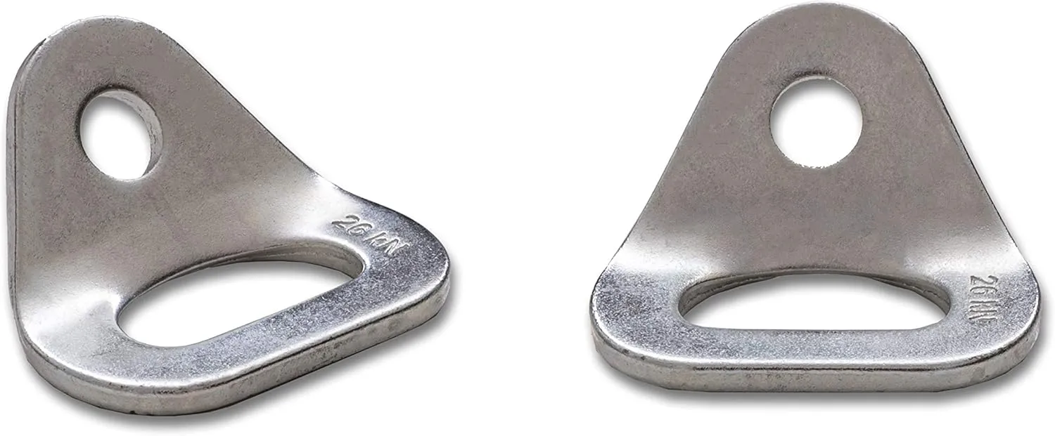 Danger Buddies 26kN Climbing Wall Bolt Hanger/Anchor/Tiedown for 3/8" Screw/Bolt Ideal for Rock Climbing and Home Gyms, Hammocks, Trailer Tie-Downs. Robust, Load-Bearing Steel Tie-Off