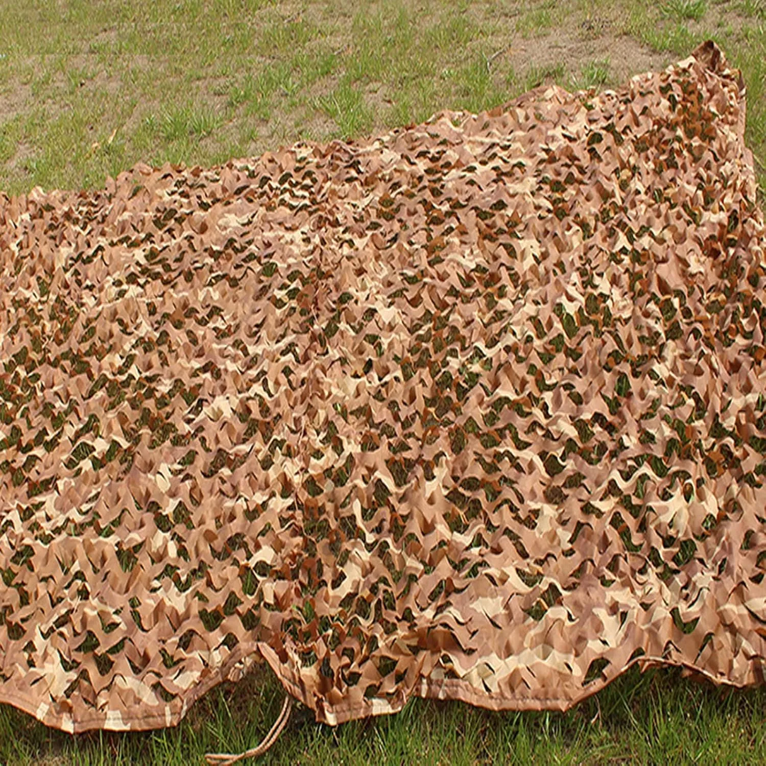 Desert Camouflage Netting,Waterproof Camo Net,Double Layer Military Net,Army Shelter,Camouflage Tarp,Lightweight Durable,for Sunshade,Decoration,Party,Camping,Hunting
