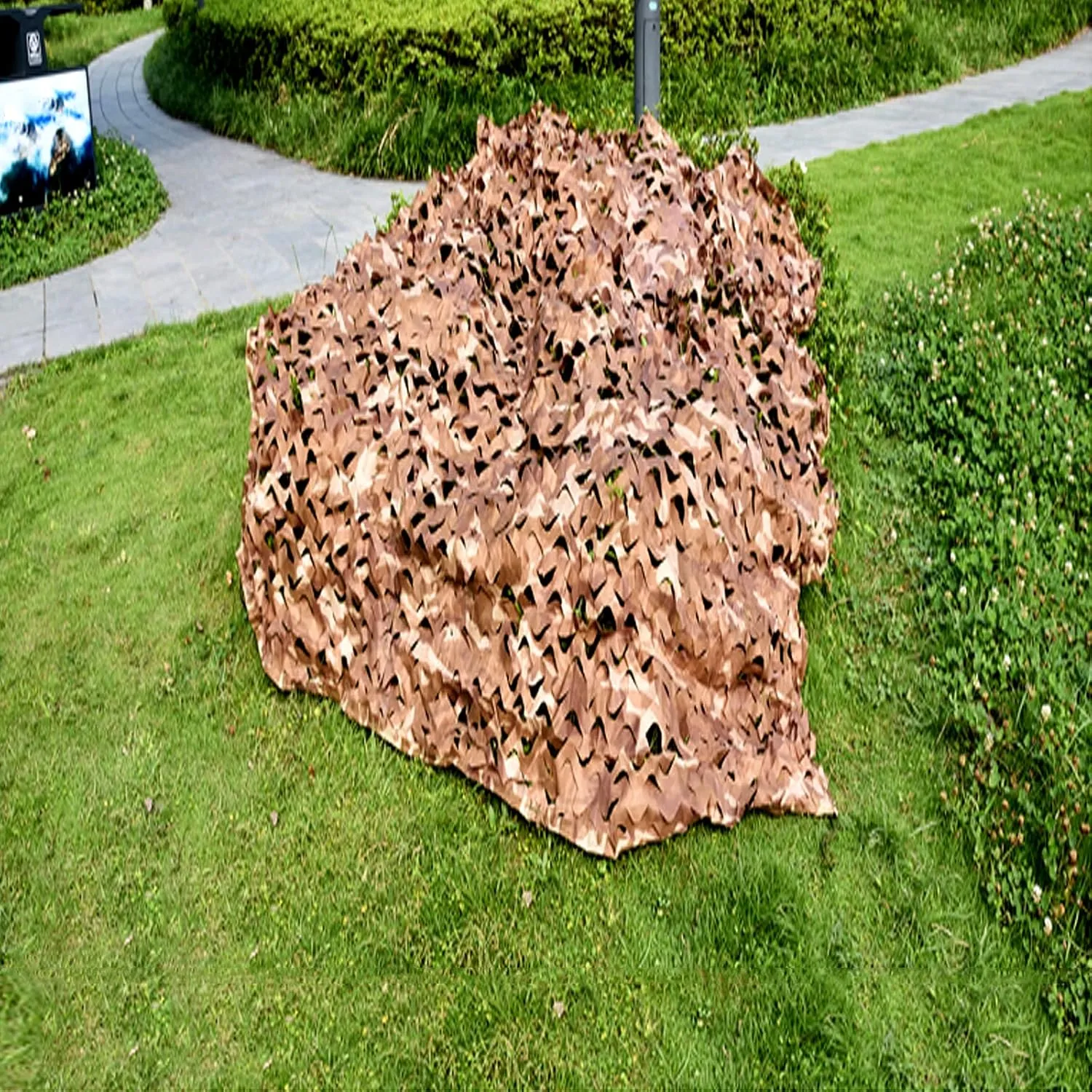 Desert Camouflage Netting,Waterproof Camo Net,Double Layer Military Net,Army Shelter,Camouflage Tarp,Lightweight Durable,for Sunshade,Decoration,Party,Camping,Hunting