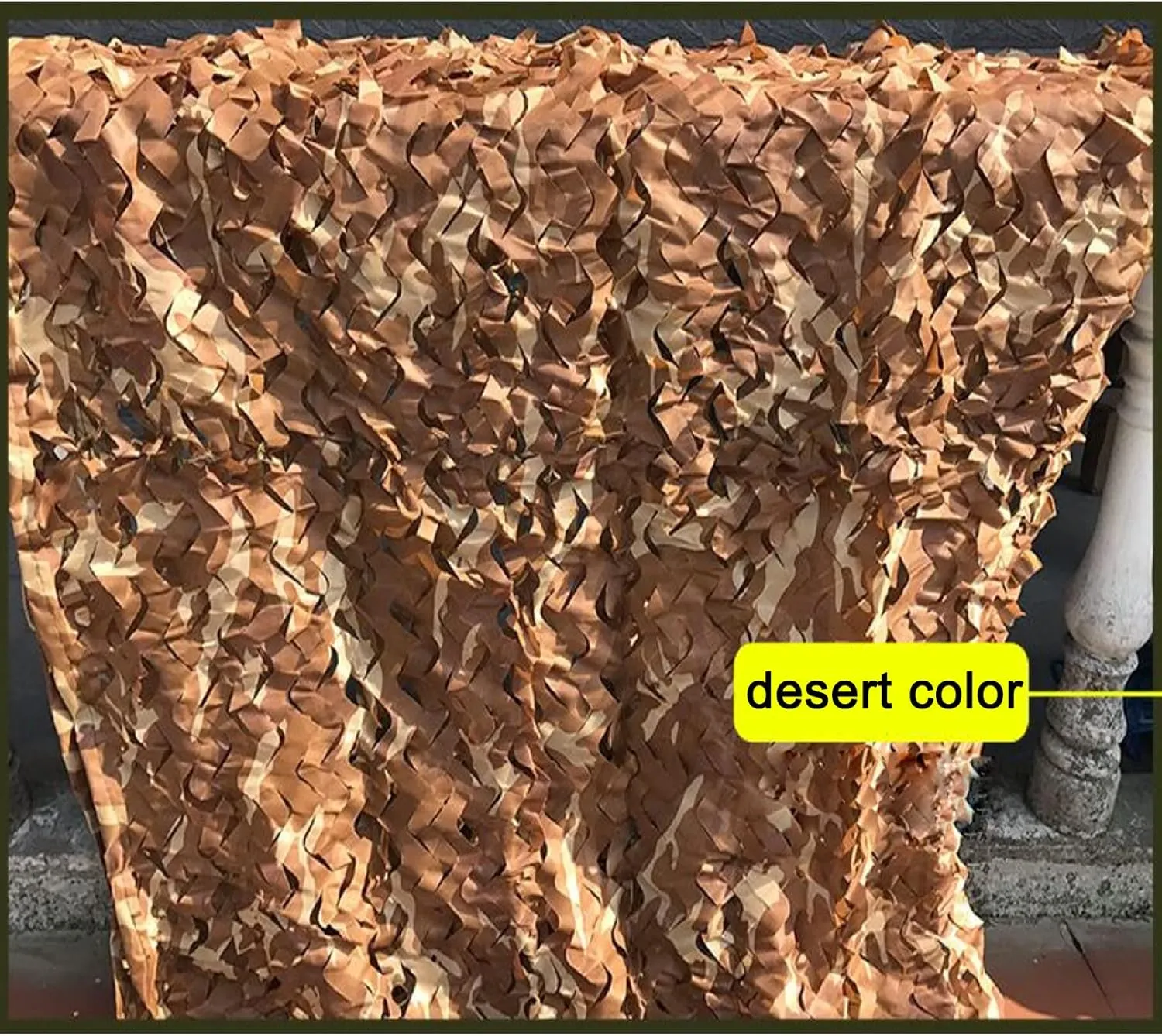 Desert Camouflage Netting,Waterproof Camo Net,Double Layer Military Net,Army Shelter,Camouflage Tarp,Lightweight Durable,for Sunshade,Decoration,Party,Camping,Hunting