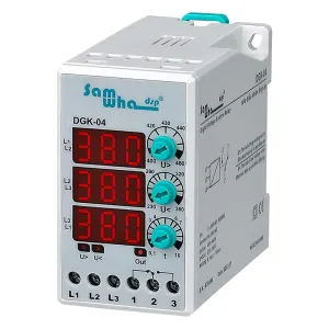 DGK-04 Digital Three Phase Overvoltage & Undervoltage Protection Relay Voltage Seting Relay (3 * 380V Non-Neutral)