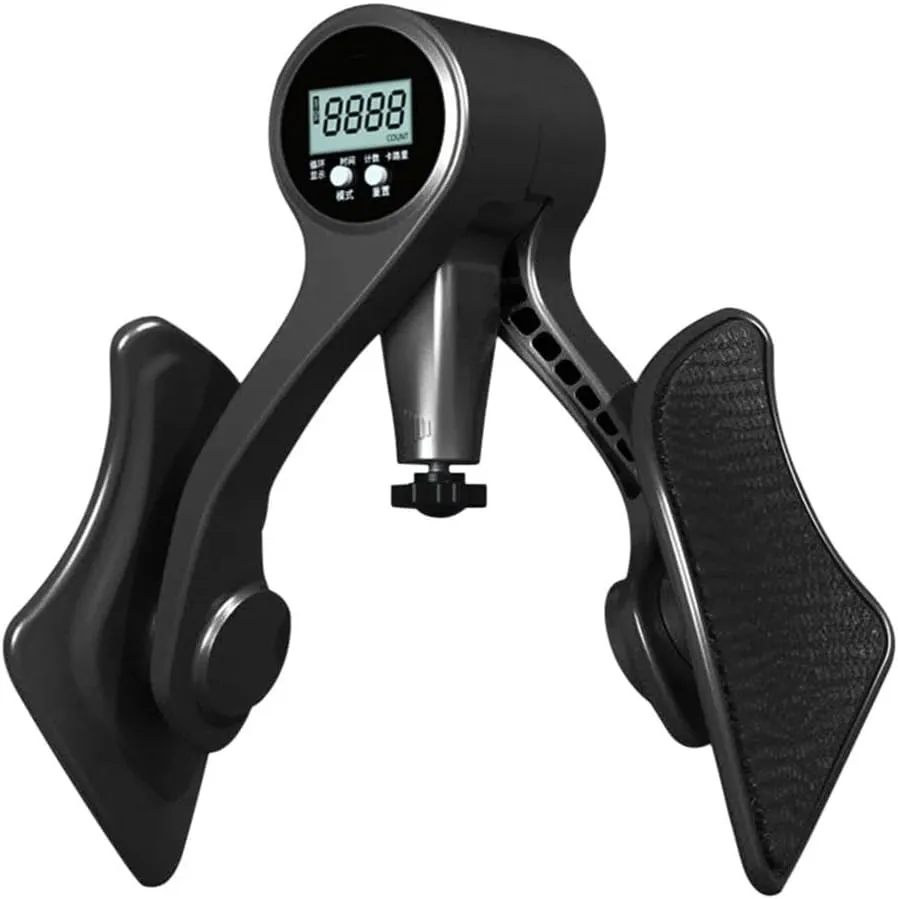 Digital Thigh Master Exerciser Strength Adjustable Pelvic Floor Training Device Battery Powered Men Women Yoga Fitness Equipment
