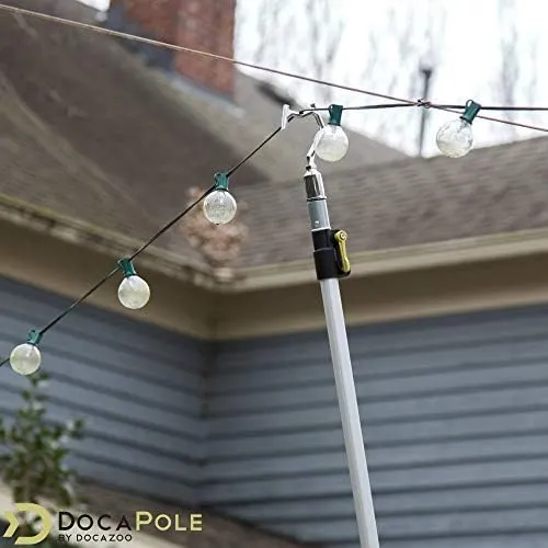 DOCA Boat Hook - Christmas Light Pole Hanger Tool - Durable & Lightweight Utility Hook for Docking, Tree Debris Removal