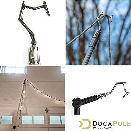 DOCA Boat Hook - Christmas Light Pole Hanger Tool - Durable & Lightweight Utility Hook for Docking, Tree Debris Removal