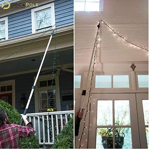 DOCA Boat Hook - Christmas Light Pole Hanger Tool - Durable & Lightweight Utility Hook for Docking, Tree Debris Removal