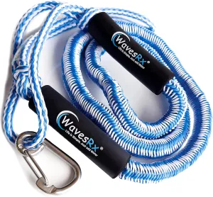 DockingPal - Premium Bungee Dock Line for Boats & PWC | Elastic Mooring Rope Stretches to Absorb Shocks & Prevent Damage to Your Watercraft | Safer Docking for Your Boat, Jet Ski, Pontoon