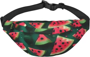 Dream Watermelon Men'S And Women'S Waist Pack, Crossbody Bag With Adjustable Belt For Running, Traveling, Sports, Hiking