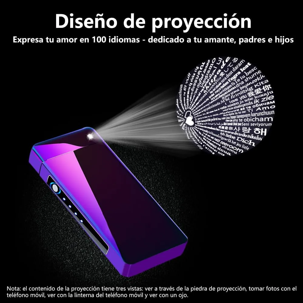 Dual Arc Lighter USB Electric Lighters Rechargeable Flameless Plasma Windproof Butane Free Lighters for Candle, Incense,Camping,Hiking,Adventure(Magic