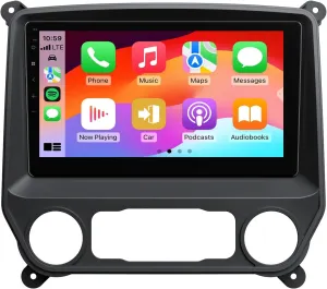 Eonon 10.1 Inch Car Stereo for Chevrolet Silverado/GMC Sierra 2014-2018, Wireless CarPlay & Android Auto Head Unit, Android 13 Car Radio with Bluetooth, Wi-Fi, SWC, 2 32GB - GMSX6