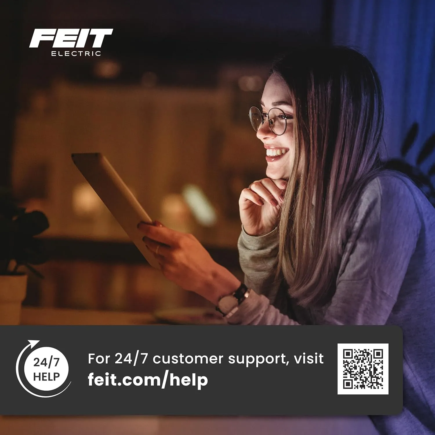 Feit Electric Long Range Flashlight, 1100 Lumens, Aircraft-Grade Aluminum, USB-C Rechargeable & AAA Compatible, Adjustable Focus, 3 Light Modes, Weather-Resistant, Built-in USB Port, FLR1100/LT/FLEX