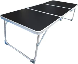 Folding Camp Table - Portable Desk, Aluminum Tabletop | Outdoor BBQ Stand, Compact Garden Cooking Setup for Fishing Travel Picnic Patio Lawn Terrace Balcony Grilling Dining Beverage Event