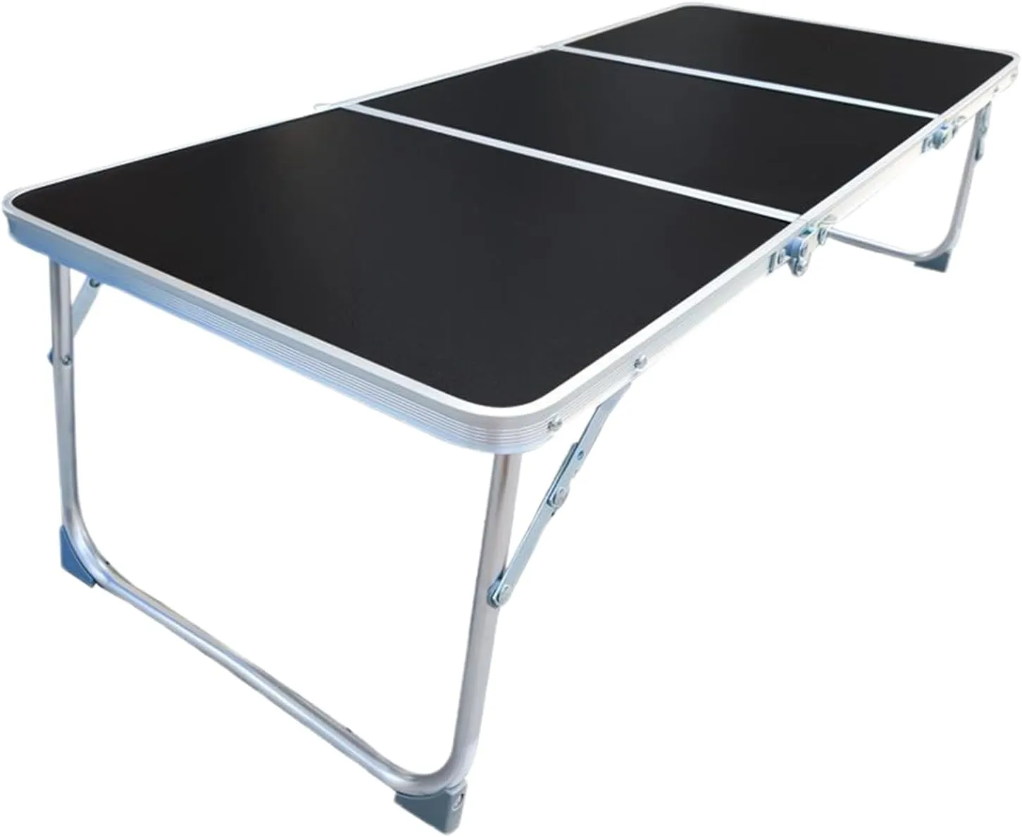 Folding Camp Table - Portable Desk, Aluminum Tabletop | Outdoor BBQ Stand, Compact Garden Cooking Setup for Fishing Travel Picnic Patio Lawn Terrace Balcony Grilling Dining Beverage Event