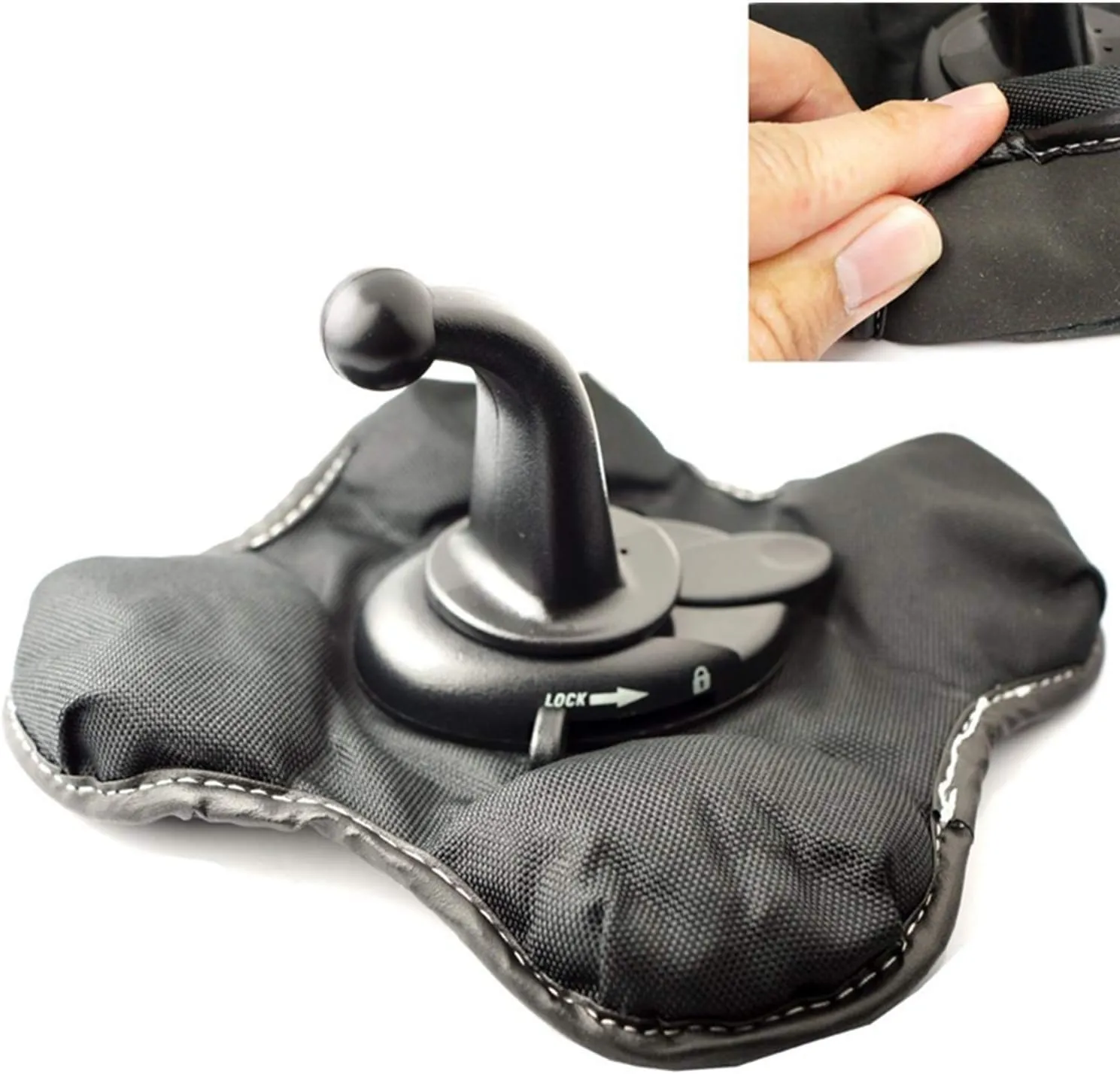Friction Mount Holder for Garmin - Exclusive Portable NonSkid Beanbag Dashboard Friction Mount for Garmin GPS Nuvi Drivesmart Drive Dezl Zumo Driveassist DriveLuxe StreetPilot RV Navigator