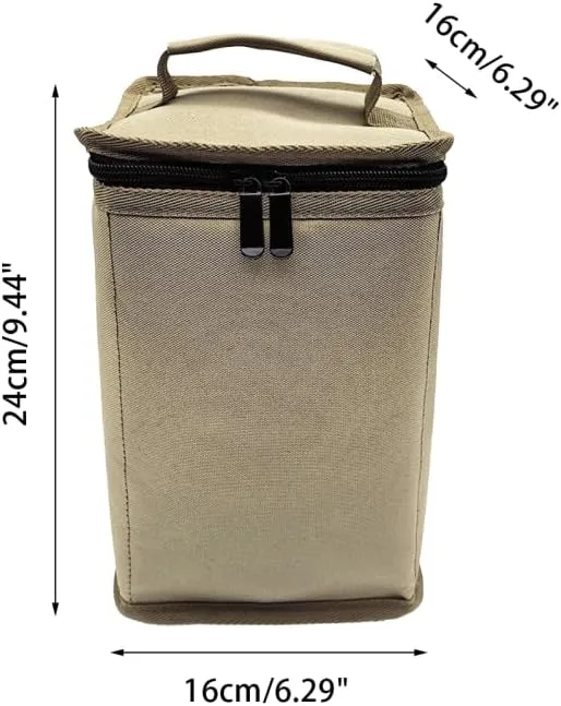 Fuel ​Cylinder Storage Bag, Butane Fuel Tank Cover with Handle Gas Cylinder Tank Accessories for Outdoor Camping Cooking