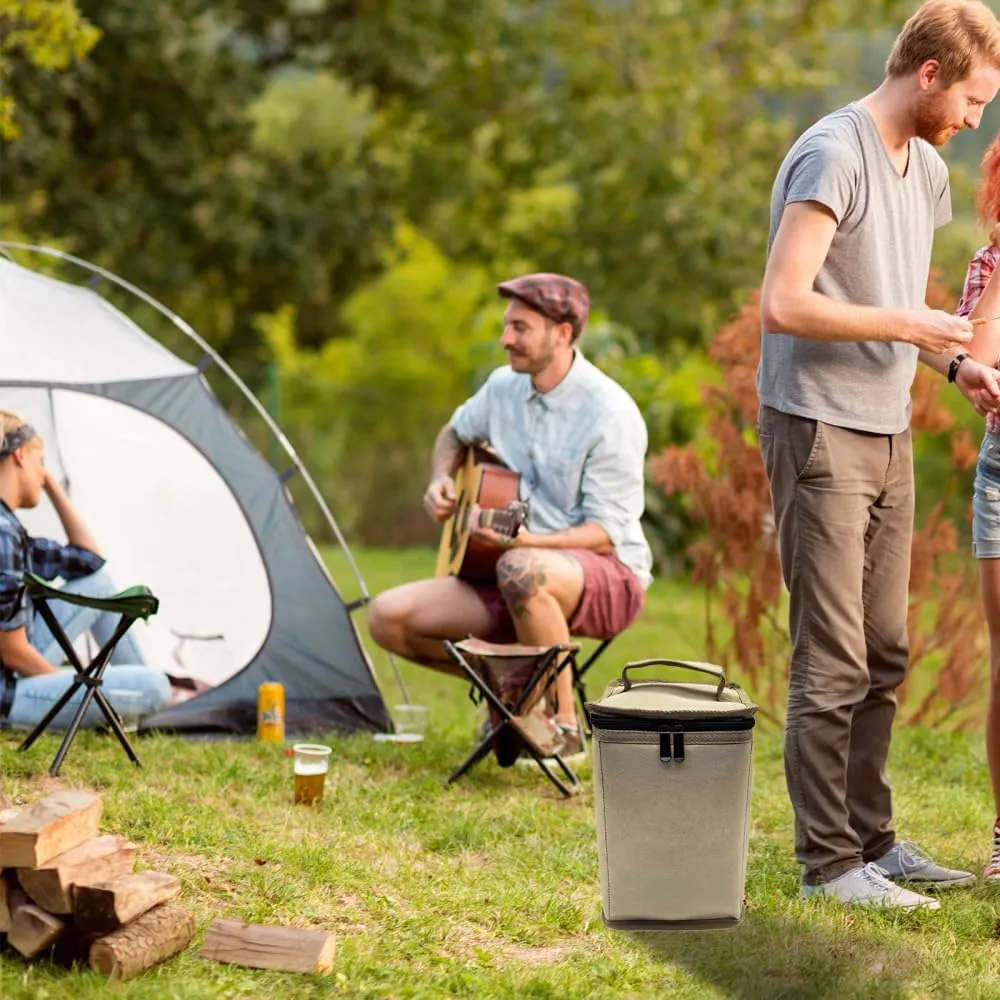 Fuel ​Cylinder Storage Bag, Butane Fuel Tank Cover with Handle Gas Cylinder Tank Accessories for Outdoor Camping Cooking