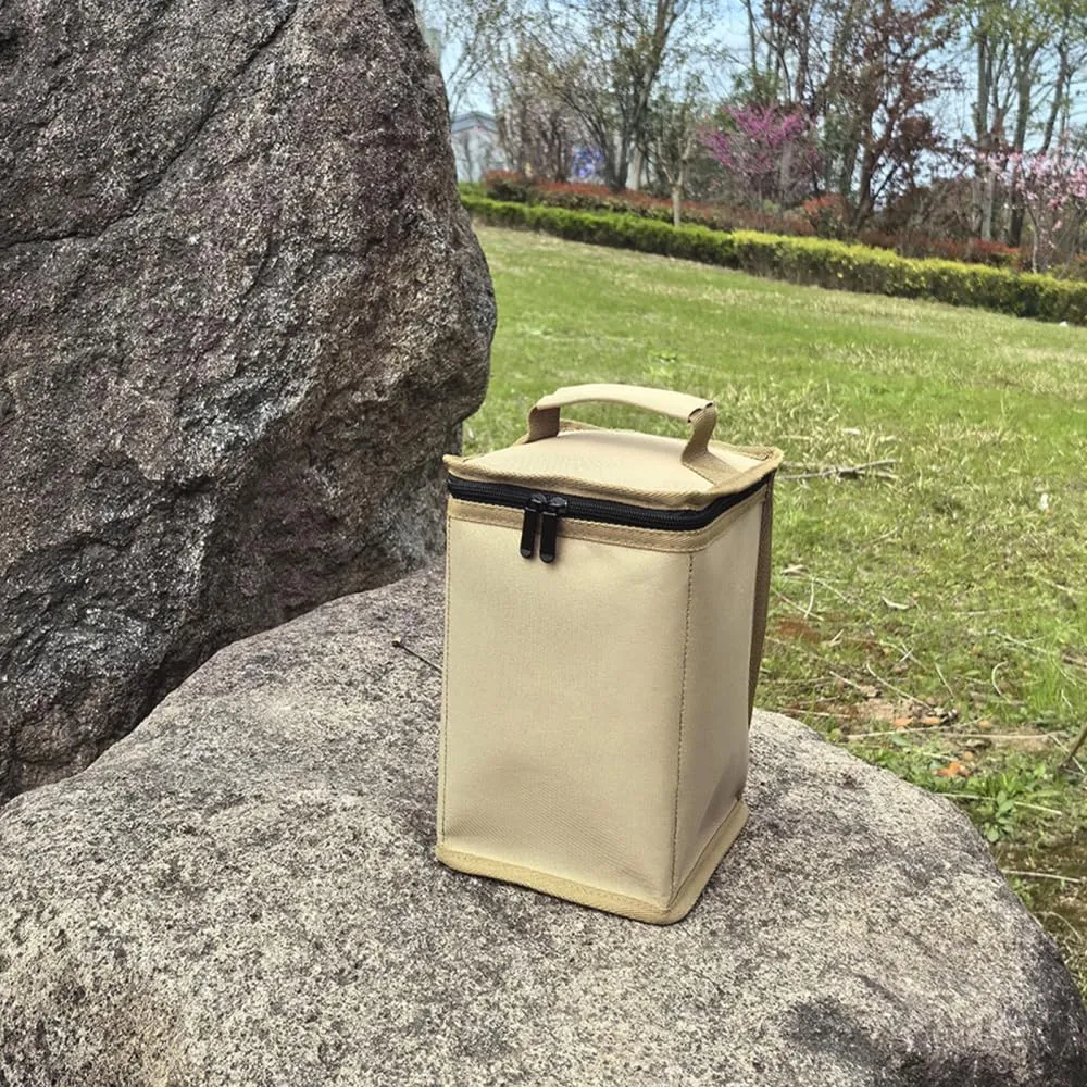 Fuel ​Cylinder Storage Bag, Butane Fuel Tank Cover with Handle Gas Cylinder Tank Accessories for Outdoor Camping Cooking