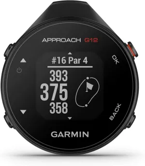 Garmin Approach G12, Clip-on Golf GPS Rangefinder, 42k  Preloaded Courses, 010-02555-00