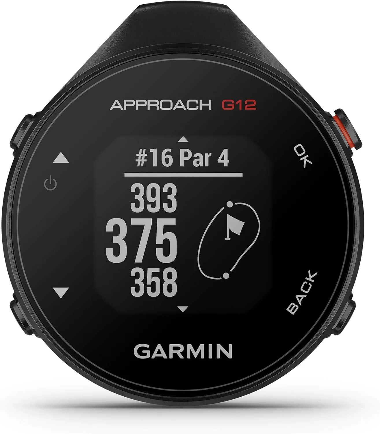 Garmin Approach G12, Clip-on Golf GPS Rangefinder, 42k  Preloaded Courses, 010-02555-00