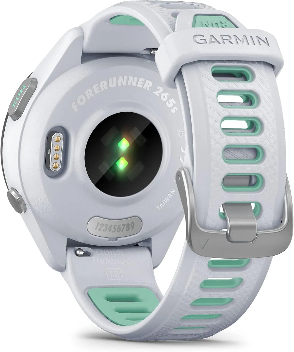 Garmin Forerunner 265S Advanced Multisport Touchscreen Smartwatch, Whitestone, Heart Rate Monitor, Daily Suggested Workouts, Up to 15 Day Battery Life - Signature Charging Bundle