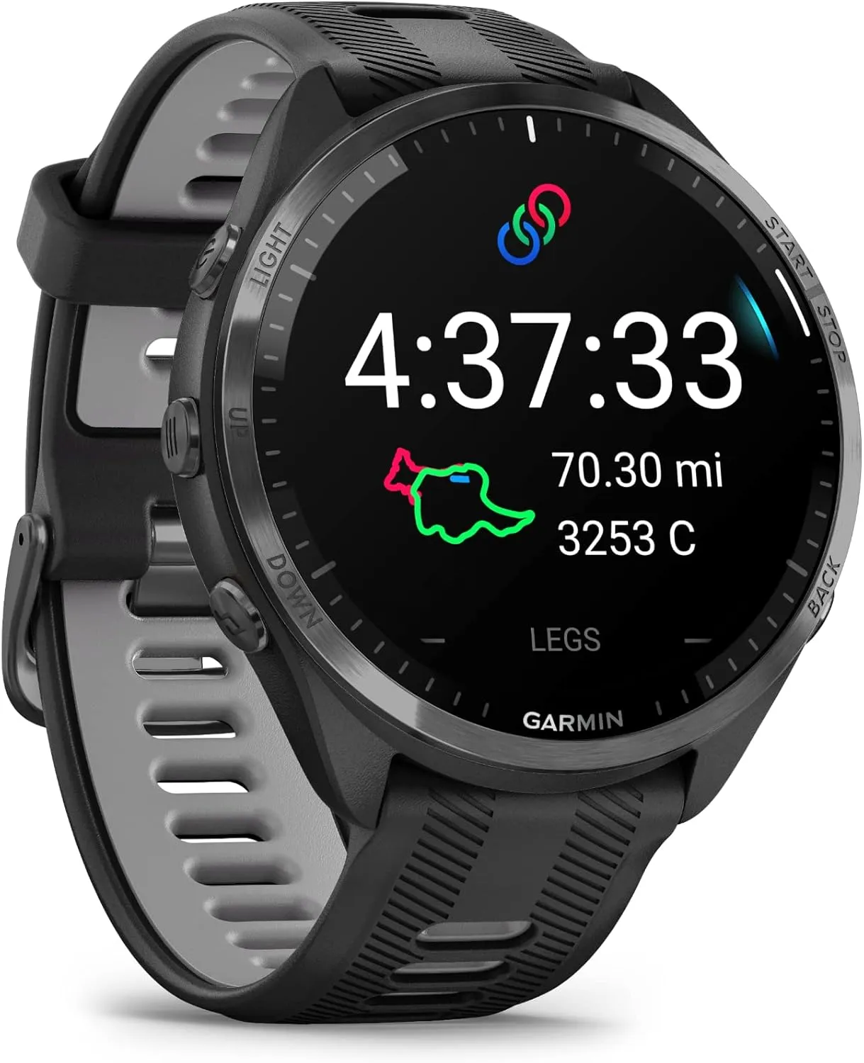 Garmin Forerunner 965 Advanced GPS Multisport Touchscreen Smartwatch, Black | Heart Rate Monitor, Training Stats, On-Device Workouts, Up to 13 Day Battery Life with Signature Series Charging Bundle
