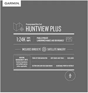 Garmin Huntview Plus, Preloaded microSD Cards with Hunting Management Units for Garmin Handheld GPS Devices, Louisiana