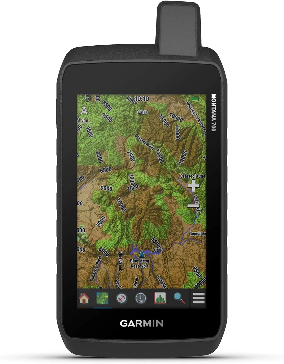 Garmin Montana 700, Rugged GPS Handheld, Routable Mapping for Roads and Trails, Glove-Friendly 5" Color Touchscreen (Renewed)