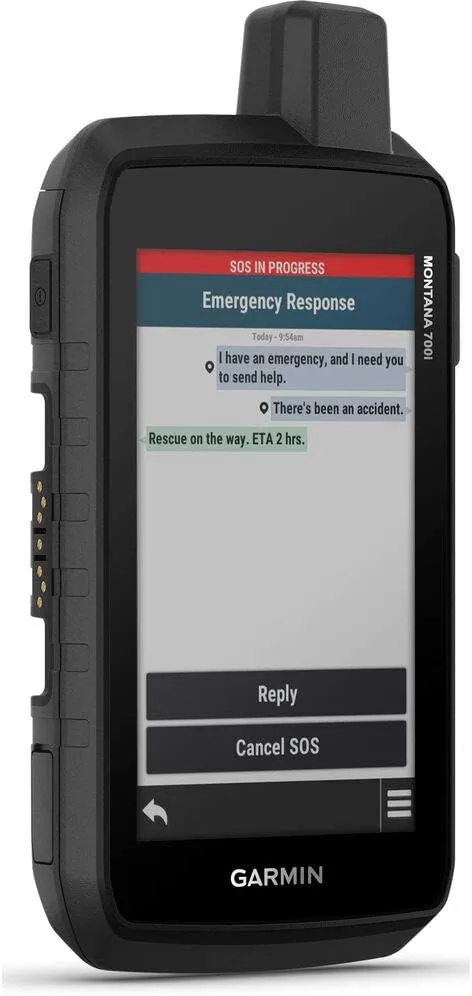 Garmin Montana 700i, Rugged GPS Handheld with Built-in inReach Satellite Technology, Glove-Friendly 5" Color Touchscreen