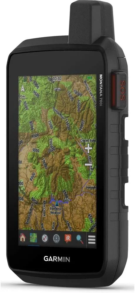 Garmin Montana 700i, Rugged GPS Handheld with Built-in inReach Satellite Technology, Glove-Friendly 5" Color Touchscreen