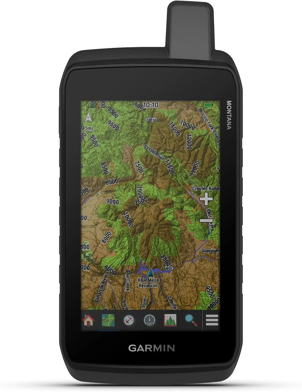 Garmin Montana® 710, Rugged GPS Handheld Navigator with Large 5-inch Glove-Friendly Touchscreen, Satellite Imagery and Maps for Routing on Roads and Trails