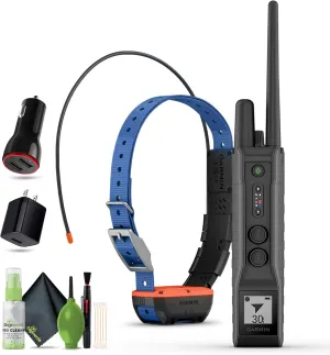 Garmin Pro 550 Plus, Handheld   Garmin Alpha T20 Dog Collar   Cleaning kit   USB Charging Adapter   USB Car Adapter