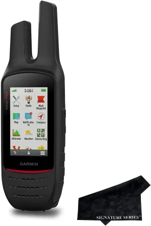 Garmin Rino 750 Rugged Handheld GPS/GLONASS Navigator and 2-Way Radio with Signature Series Cloth