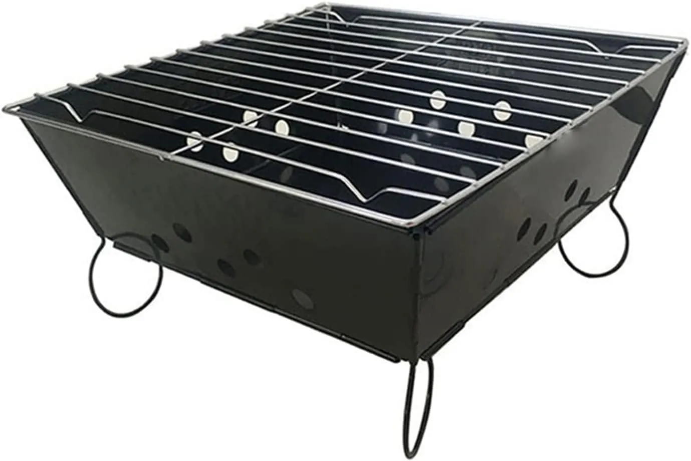 Gas Grill Outdoor Folding Charcoal Grill Barbecue Tools Portable BBQ Camping Detachable Bonfire Stove Hiking Accessory