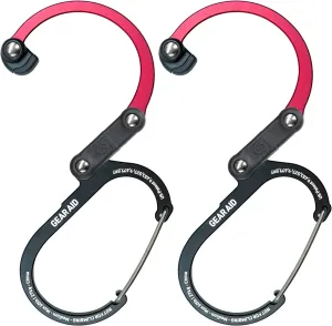 GEAR AID HEROCLIP 360° Swivel Carabiner Gear Clip and Hook (Medium) for Camping, Backpack, Suitcases and Garage Organization