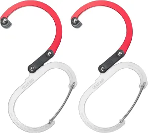 GEAR AID HEROCLIP (Large) Carabiner Gear Clip and Hook for Hanging Heavy Duty Items, Camping Backpacks, Suitcases, Kayaks, Bicycles, Garage Organization and More