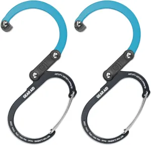 GEAR AID HEROCLIP (Small) Carabiner Gear Clip and Hook, for Hanging Bags, Purses, Lanterns, Strollers, Tools, Helmets, Water Bottles, and More