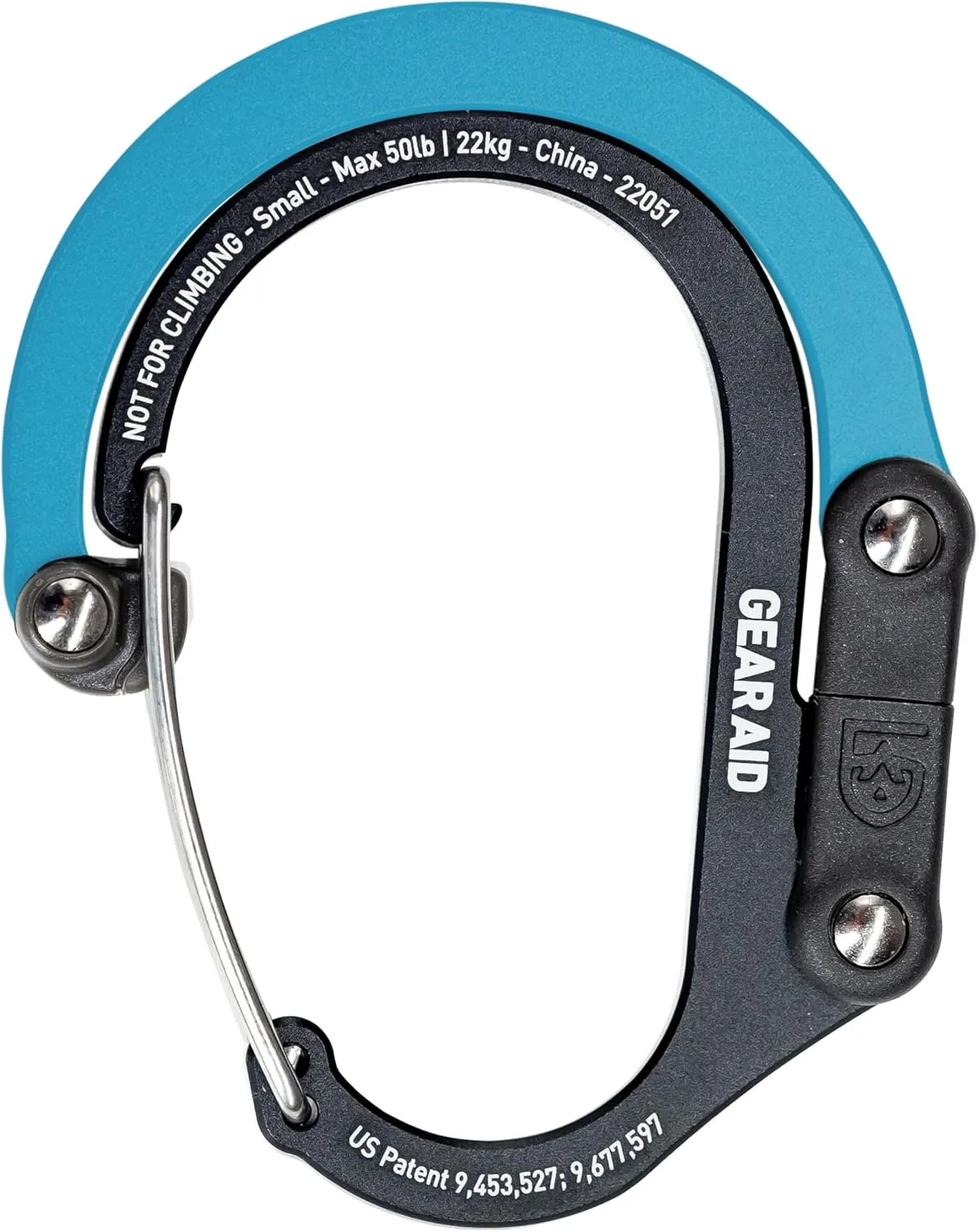 GEAR AID HEROCLIP (Small) Carabiner Gear Clip and Hook, for Hanging Bags, Purses, Lanterns, Strollers, Tools, Helmets, Water Bottles, and More