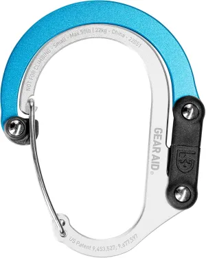 GEAR AID HEROCLIP (Small) Carabiner Gear Clip and Hook, for Hanging Bags, Purses, Lanterns, Strollers, Tools, Helmets, Water Bottles, and More