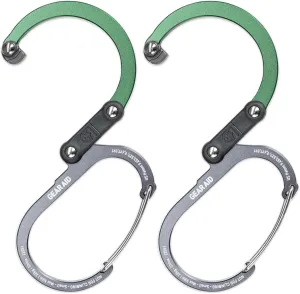 GEAR AID HEROCLIP (Small) Carabiner Gear Clip and Hook, for Hanging Bags, Purses, Lanterns, Strollers, Tools, Helmets, Water Bottles, and More
